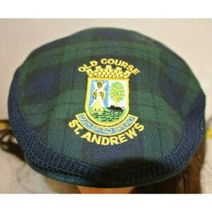 British Open ST ANDREWS Scotland Plaid Golf Hat Beret